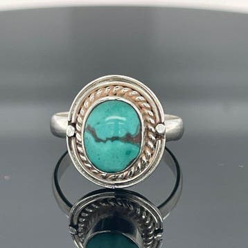 Zilver - Ring - turkoois