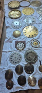 Klokonderdelen (53) - Art Deco Messing, Staal, Metaal -, Antiek en Kunst, Antiek | Klokken