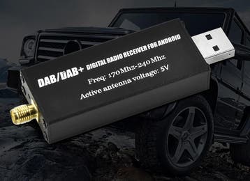 DAB+ usb adapter voor Android radios met SMA aansluitin..., Nieuw