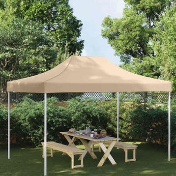vidaXL Partytentdak 270 g/m² 4,5x3 m beige, Verzenden, Nieuw, Partytent