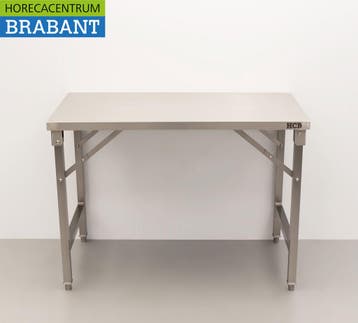 HCB RVS Inklapbare Werktafel Tafel 120 x 70 x 85 cm Horeca, Ophalen of Verzenden, Nieuw in verpakking