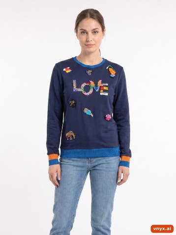 MY BRAND Truien Dames maat L Marineblauw Vintage, Ophalen of Verzenden, Nieuw