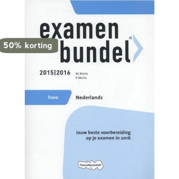 Examenbundel havo Nederlands 2015/2016 - P. Merkx, Verzenden, Gelezen, P. Merkx