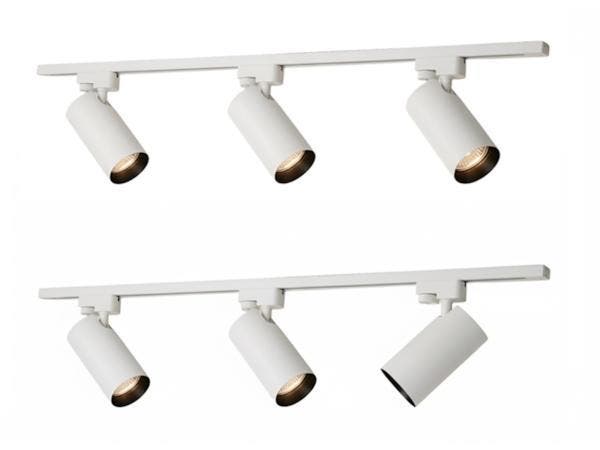 Veiling - 2 meter Railsysteem met 6 st railspot GU10 fitting, Auto-onderdelen, Verlichting