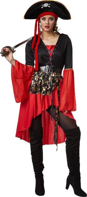 2dekans | Dressforfun Vrouwenkostuum piratenkoningin XL -, Ophalen of Verzenden, Zo goed als nieuw