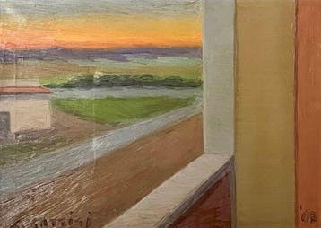 S. Garrisi (XX) - Tramonto dalla Finestra