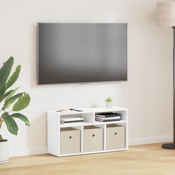 vidaXL Laagkast met lade Wit 72 x 22,5 x 38 cm, Huis en Inrichting, Kasten | Televisiemeubels, Verzenden, Nieuw, 50 tot 100 cm