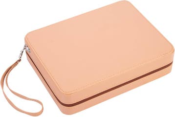 Portable Backgammon met Afsluitrits (Beige) | Longfield -, Hobby en Vrije tijd, Gezelschapsspellen | Bordspellen, Verzenden, Nieuw
