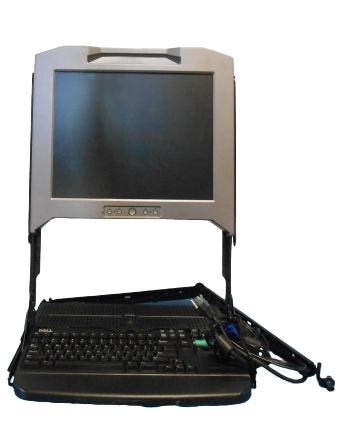 Dell 137PH 1U Poweredge Console Rack 17 LCD | KMM, Ophalen of Verzenden, Zo goed als nieuw, Onbekend