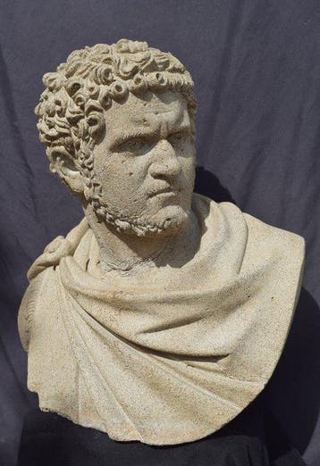 Figuur - Busto imperatore Caracalla - zandsteen