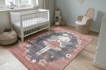 Kindervloerkleed | Happy | Prinses | Multikleur | 80x150 cm, Verzenden, Nieuw