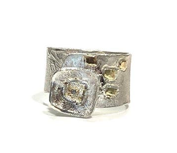Zonder minimumprijs - Ale Jewels - Ring - 18 karaat Zilver,, Nieuw