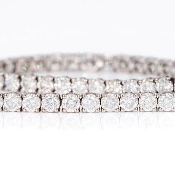 Zonder minimumprijs - Armband - 14 karaat Witgoud - 5.82ct., Nieuw