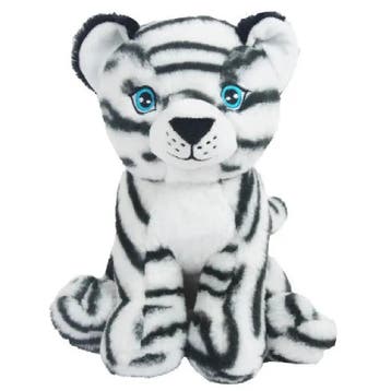 Tijger Samuel knuffel - pluche - wit - 23 cm, Verzenden, Nieuw