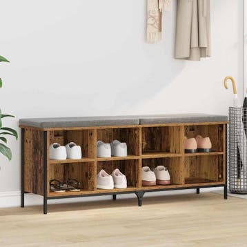 vidaXL Schoenenkast 131 x 35 x 50 cm Gemonteerd hout en, Verzenden, Nieuw