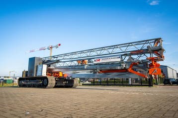 Kraxcle C24 - 24 meter bouwkraan op rupsen met vaste ballast