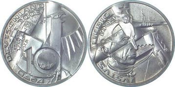 Duitsland Probe 10 Euro 2003 zilver Geburtstag Liebig J 4..., Verzenden
