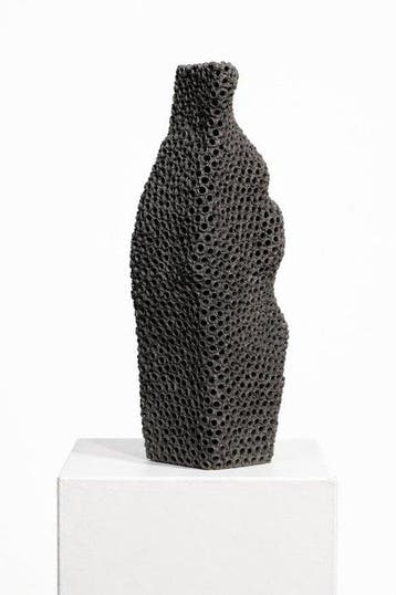 Gilles Caffier - Vaas - Keramiek - Vase Mineral Noir