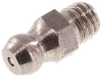Rechte Smeernippel RVS M6x1 DIN 71412 [2 Stuks], Verzenden, Nieuw