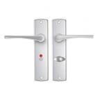 Deurbeslag | Deurklink met wc-sluitingsschild | AXA | Curve, Verzenden, Nieuw