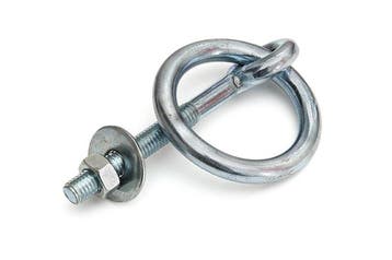 Aanlegring Met Moer - Vastzetring 10x80 Mm - Muurring - Oogb, Ophalen of Verzenden, Nieuw, Bouten of Moeren