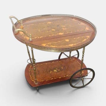 Serveerwagen - Burlhout - Vintage barwagen