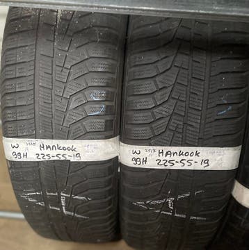 2x225-55-19 Hankook Winter 2x4.5m €45 Per Band 225 55 19, Gebruikt, Winterbanden, Band(en), Personenwagen