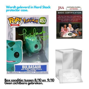 Gesigneerde Funko Pop! Pokemon - Bulbasaur #453, Verzamelen, Poppetjes en Figuurtjes, Verzenden, Nieuw