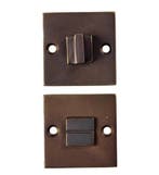 Toiletgarnituur Jolie vierkant 52 mm antiek brons, Verzenden, Nieuw