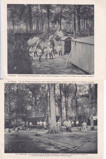 Duitse Rijk 1913/1918 - Gevechten in de regio, Gestempeld