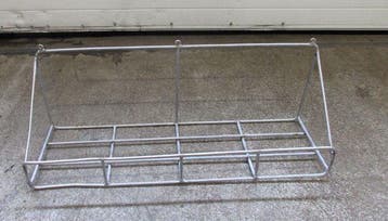 RVS Wand schap, wandrek, Ophang schap B81,5 x D25 x H30cm, Gebruikt
