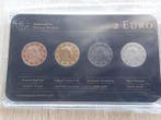 Monaco. 2 Euro 2012 Alberto II (4 moedas) - colored by a