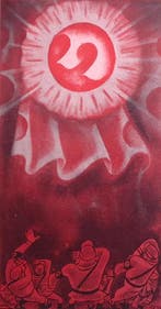 De roode verkiezingsoverwinning in Noorwegen op spotprent, Verzenden