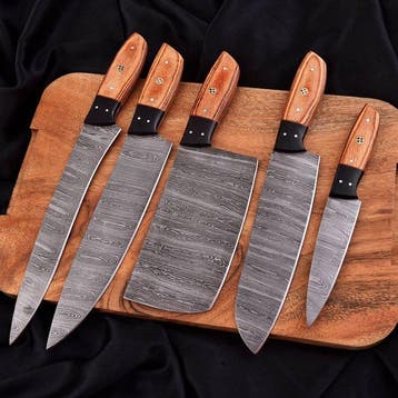 Keukenmes - Chefs knife - Handgemaakte messen, Pakka-hout -