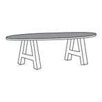 Eettafel TOV-K Pieterburen - eettafel, Nieuw, Overige vormen, Overige materialen