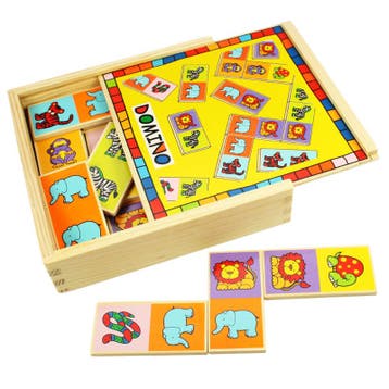 BigJigs houten domino spel dieren e van €11,99 voor €5,99, Ophalen of Verzenden, Nieuw