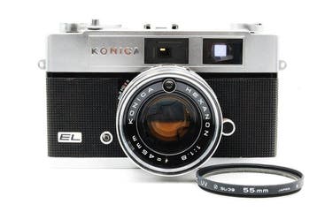 Konica Auto S2 EL 35mm Hexanon Lens Meetzoeker camera, Nieuw