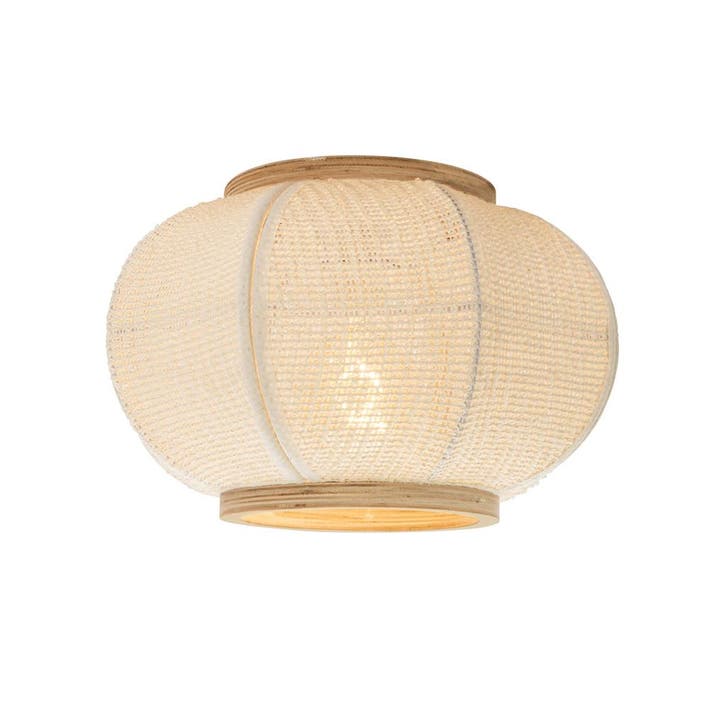 Oosterse plafondlamp naturel - Rob, Huis en Inrichting, Lampen | Plafondlampen, Nieuw, Verzenden