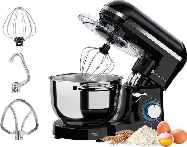 2dekans | KitchenBrothers Keukenmachine - Keukenmixer - 6L, Witgoed en Apparatuur, Keukenmixers, Gebruikt, Ophalen of Verzenden