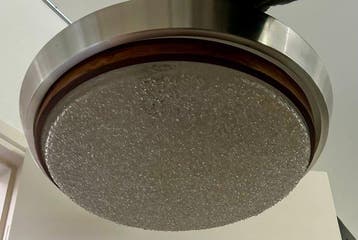 Plafondlamp - vintage - Aluminium, Glas - Dijkstra