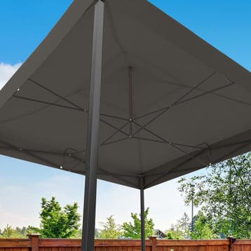 2dekans | LifeGoods Partytent - 3x3 m - Antraciet - Easy Up, Ophalen of Verzenden, Zo goed als nieuw