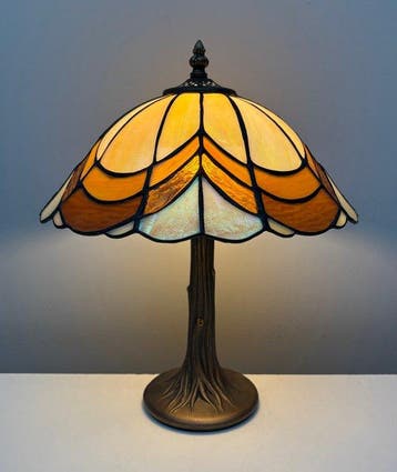 Tafellamp - Glas, Legering
