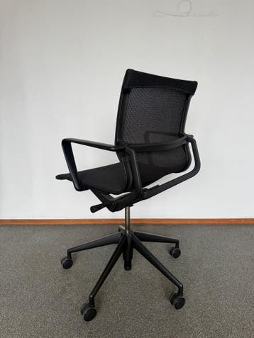 Refurbished Vitra Physix - 5 Jaar Garantie - Nieuwstaat, Huis en Inrichting, Bureaustoelen, Verzenden, Zwart, Zo goed als nieuw