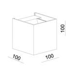 Reach Up en Down Muurlamp Champagne kubus met LED, Huis en Inrichting, Nieuw, Modern, Led, Plafondspot of Wandspot