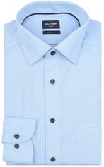 Olymp Luxor Overhemd Structure Lichtblauw maat 41 Heren, Verzenden, Nieuw, OLYMP