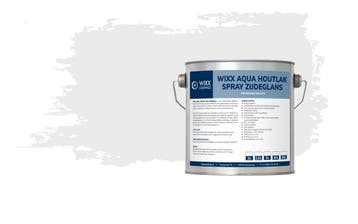 Wixx Aqua Houtlak Spray Zijdeglans RAL 9003 | Signaalwit 10L, Wit, Nieuw, Lak, Verzenden