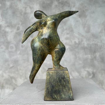 sculptuur, NO RESERVE PRICE - Voluptuous Backbend Lady, Antiek en Kunst