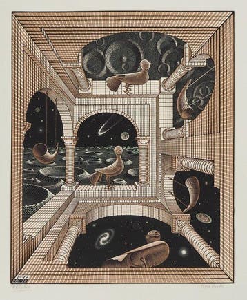 M.C. Escher (1898-1972) - Métaphysique, Antiek en Kunst