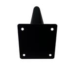 Stalen meubelpoot zwart conisch ø 5 cm / 2,5 cm en hoogte 18, Ophalen of Verzenden, Nieuw