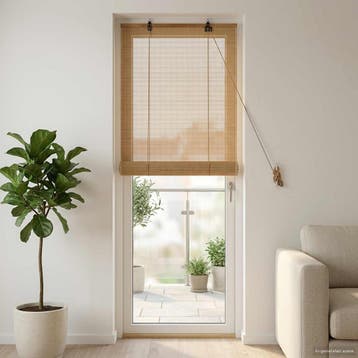 vidaXL Rolgordijn Bruin 60 x 220 cm Bamboe, Verzenden, Nieuw, Bruin